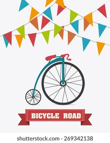 Bike design over white background, vector illustration.
