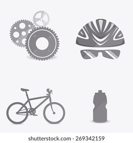 Bike design over white background, vector illustration.