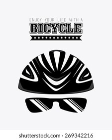 Bike design over white background, vector illustration.