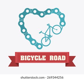 Bike design over white background, vector illustration.