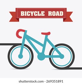 Bike design over white background, vector illustration.
