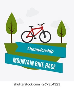 Bike design over white background, vector illustration.
