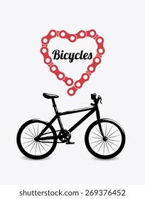 Bike design over white background, vector illustration.