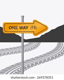 Bike design over white background, vector illustration.