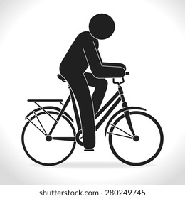 Bike design over white background, vector illustration.