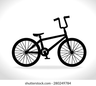 Bike design over white background, vector illustration.