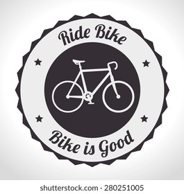 Bike design over white background, vector illustration.