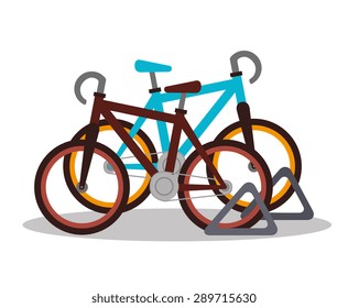 Bike design over white background, vector illustration.