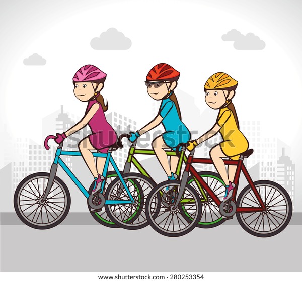 Bike\
design over white background, vector\
illustration.