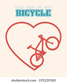 Bike design over white background,vector illustration