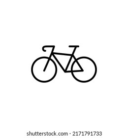 bike editable stroke icon, Smart stroke icon