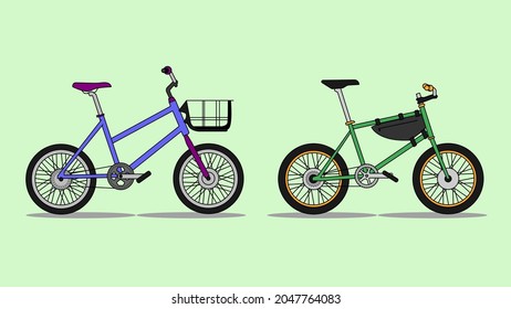 bike flat design illustration design