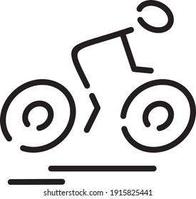 Bike. Flat icon. simple design. Vector illustration