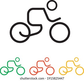 Bike. Flat icon. simple design. Vector illustration