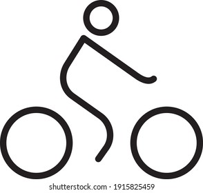 Bike. Flat icon. simple design. Vector illustration