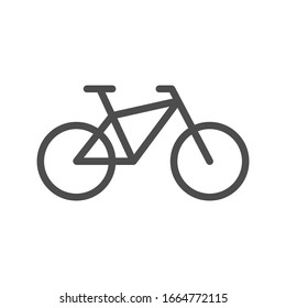 Bike. Flat icon. Vector illustration