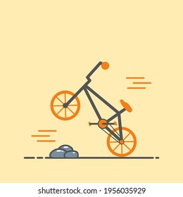 Bike Flat Line, This Vector Created Using Inkscape