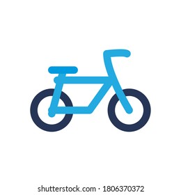 bike flat style icon design, Vehicle bicycle cycle healthy lifestyle sport and leisure theme Vector illustration