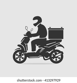Bike food delivery vector