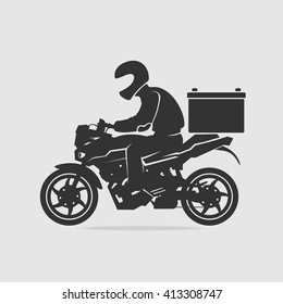 Bike food delivery vector