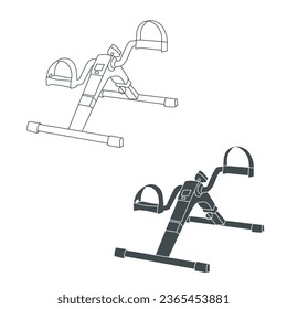 Bike Foot Pedal Exerciser icon stock illustration