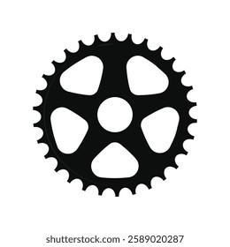 bike gear black vector design illustration