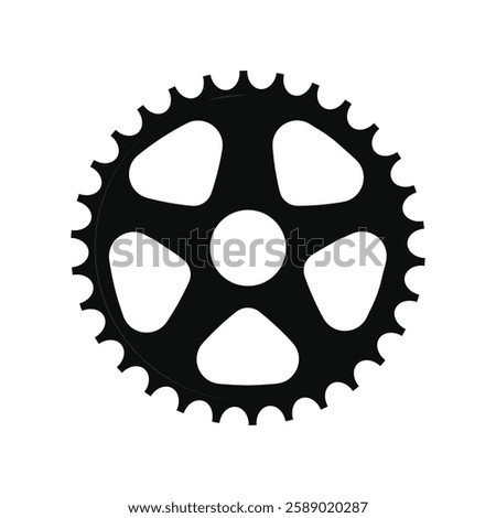 bike gear black vector design illustration
