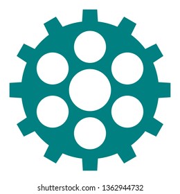 bike gear vector. engineering gear. gear design.