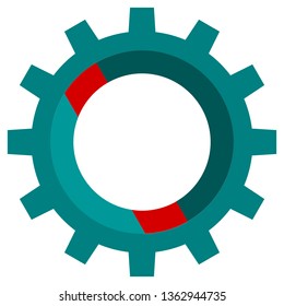 bike gear vector. engineering gear. gear design.