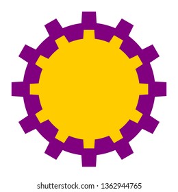 bike gear vector. engineering gear. gear design.