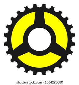 bike gear vector. engineering gear. gear design.