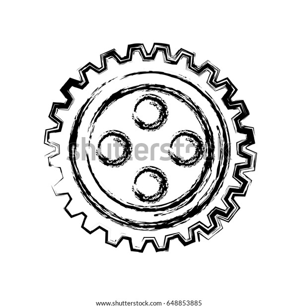Bike Gears Design Stock Vector (Royalty Free) 648853885 Shutterstock
