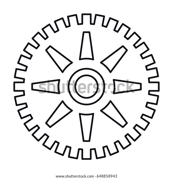Bike Gears Design Stock Vector (Royalty Free) 648858943