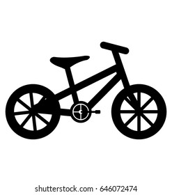 Bike Glyph Vector Icon