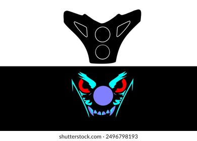 Bike hadlitg sticker joker eps file fee download.eps