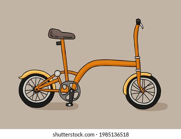 Bike hand drawn vector illustration
