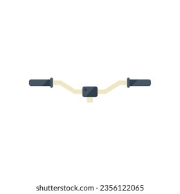 Bike handle bars icon flat vector. Repair fix. Workshop service isolated