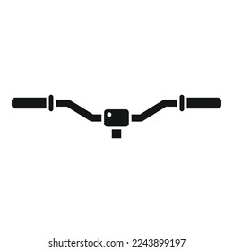 Bike handle bars icon simple vector. Repair fix. Workshop service