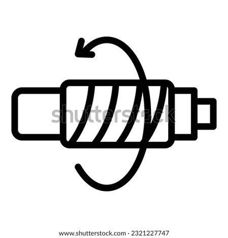 Bike handle icon outline vector. Motorbike equipment. Biker jacket