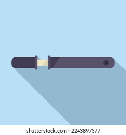 Bike handle pump icon flat vector. Repair fix. Service shop