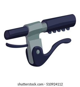 Bike handlebar brakes icon. Isometric illustration of bike handlebar brakes vector icon for web design