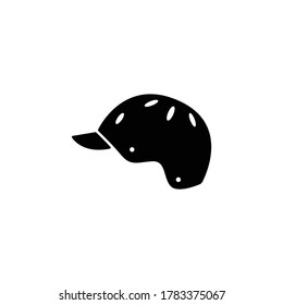 bike helmet icon isolated on white background