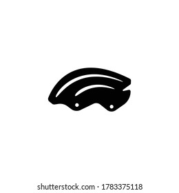 bike helmet icon isolated on white background