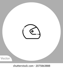 Bike helmet icon sign vector,Symbol, logo illustration for web and mobile