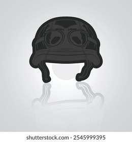 Capacete de bicicleta, ícones de capacete de bicicleta, ícones exclusivos, capacete, capacete de bicicleta de montanha com fundo prateado, ilustração Vetor