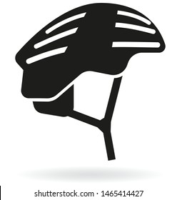 Bike helmet isolated on white. vector illustration