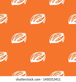 Bike helmet protection pattern vector orange for any web design best