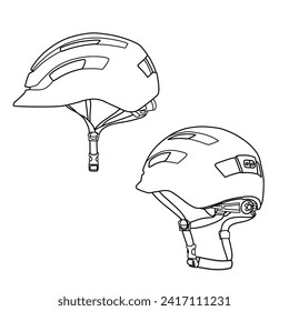 Bike helmet vector illustration design