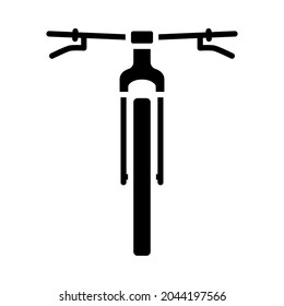 Bike Icon. Black Stencil Design. Vector Illustration.