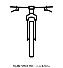 Bike Icon. Bold outline design with editable stroke width. Vector Illustration.